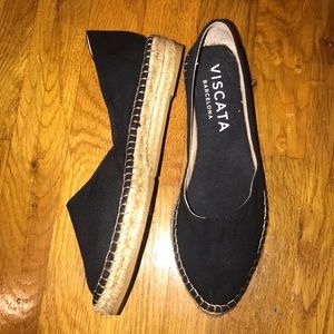 Viscata Black Canvas Espadrilles